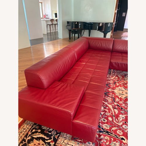 Used Poltrona Frau Red 2 Piece Sectional for sale on AptDeco