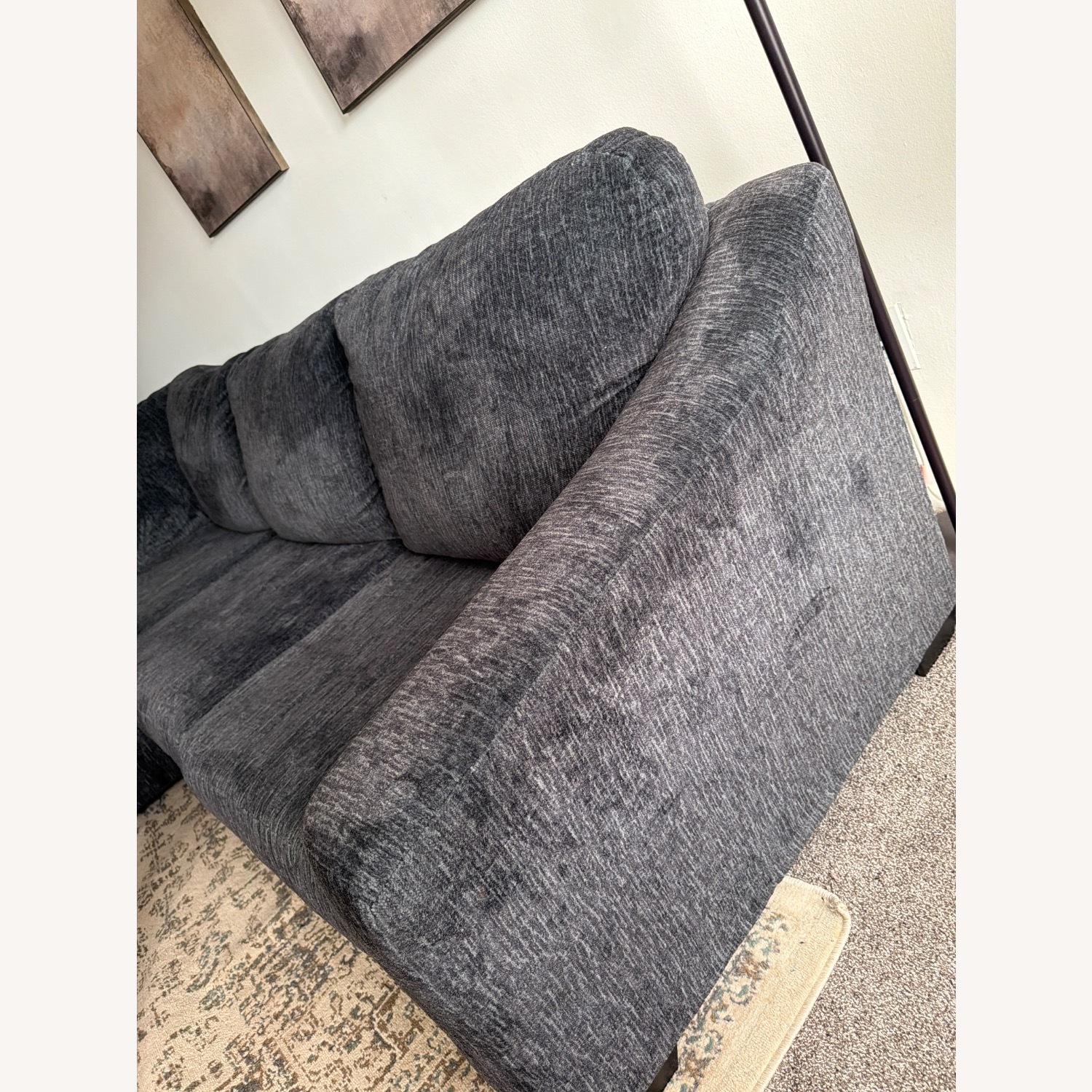 Ashley Furniture Dark Gray Chaise Lounge - image-2