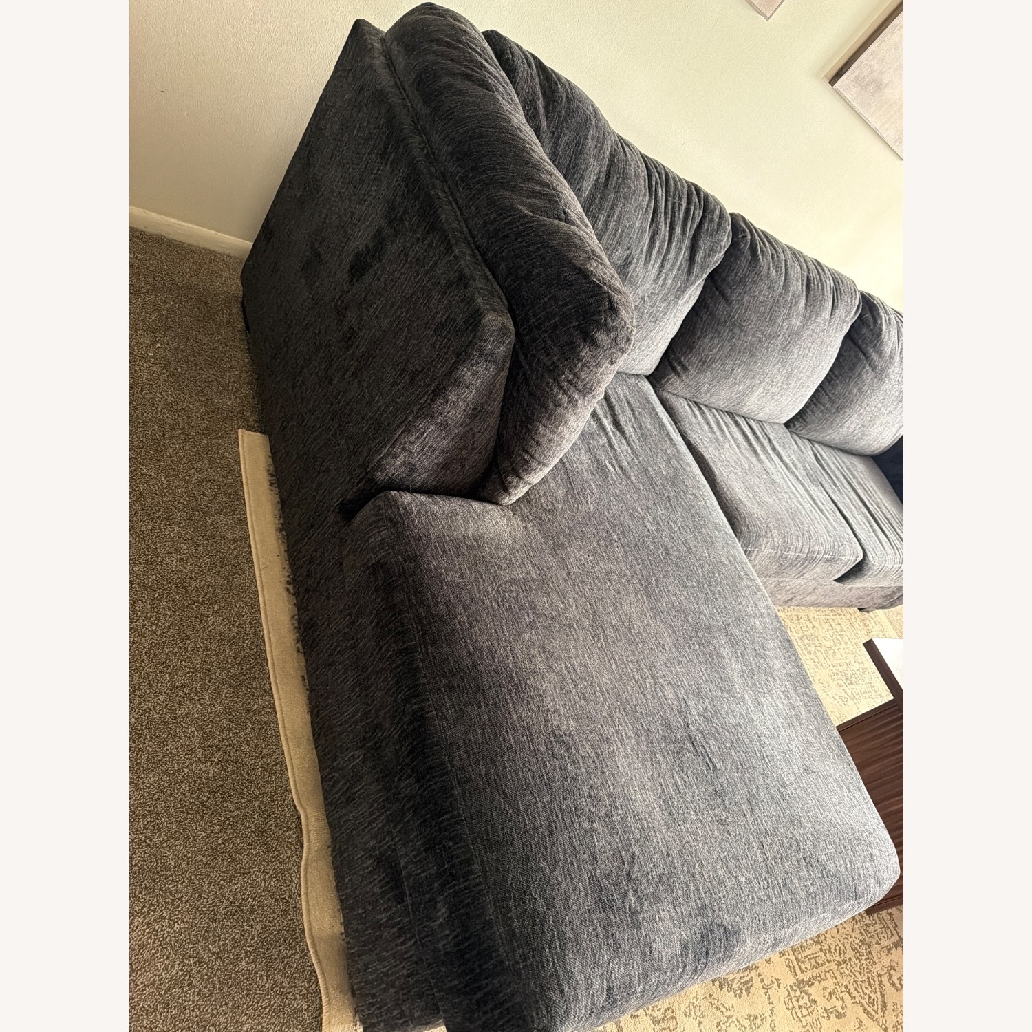 Ashley Furniture Dark Gray Chaise Lounge - image-1