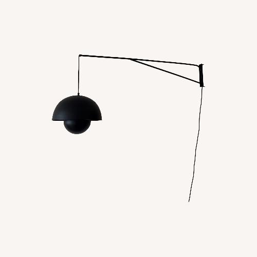 Used Custom Black Flowerpot Metal Ceiling Light for sale on AptDeco