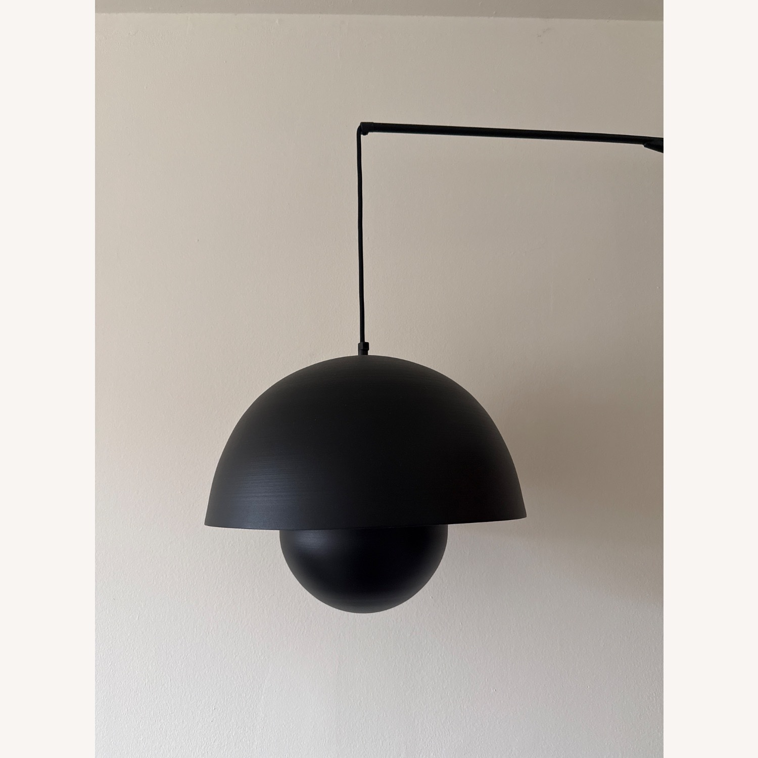 Custom Black Flowerpot Metal Ceiling Light - image-4