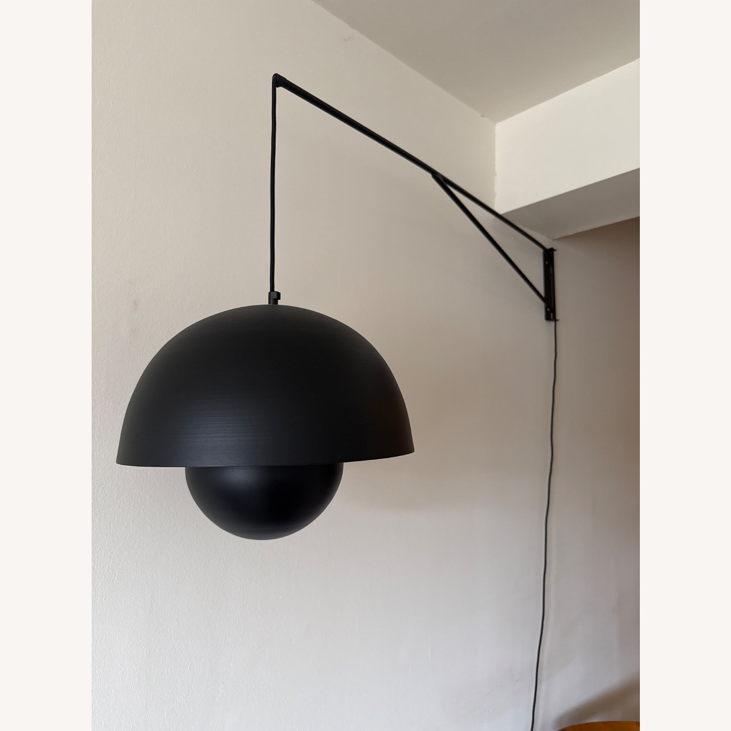 Custom Black Flowerpot Metal Ceiling Light - image-5
