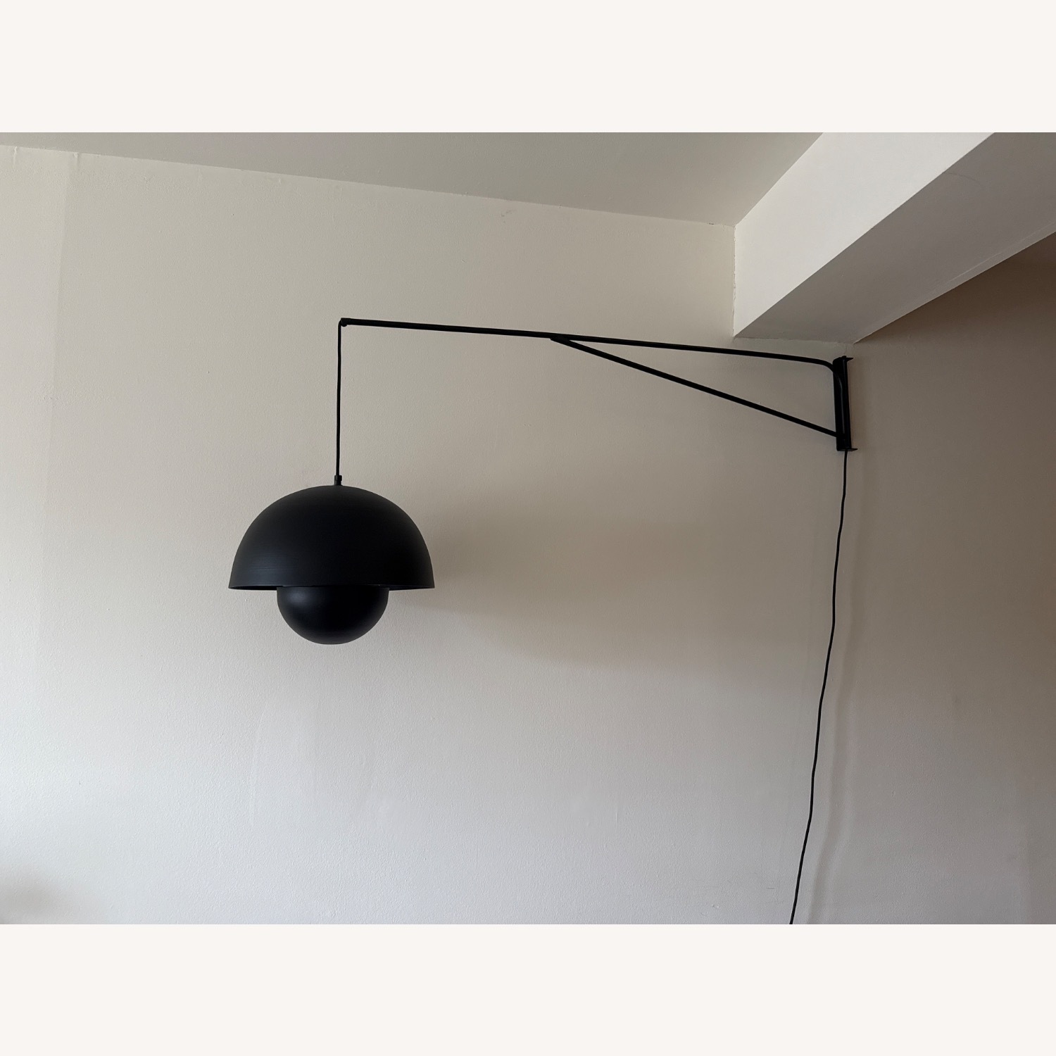 Custom Black Flowerpot Metal Ceiling Light - image-3