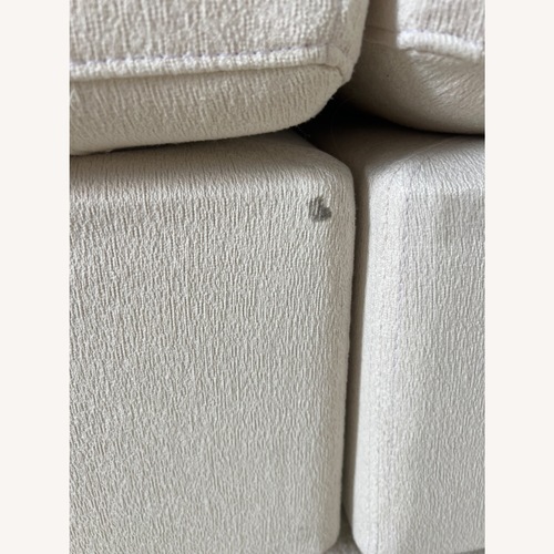 Used White Fabric 3+ Piece Sectional for sale on AptDeco