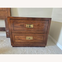 Henredon Scene One Wood Pair Of Nightstands