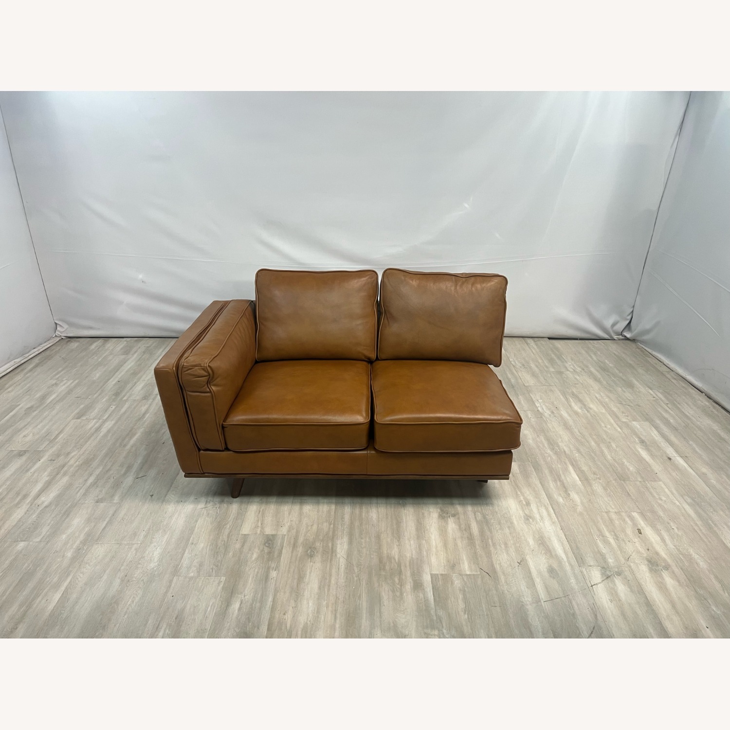 AshcroftFurnitureGenuine Leather Partial Sectional - image-2
