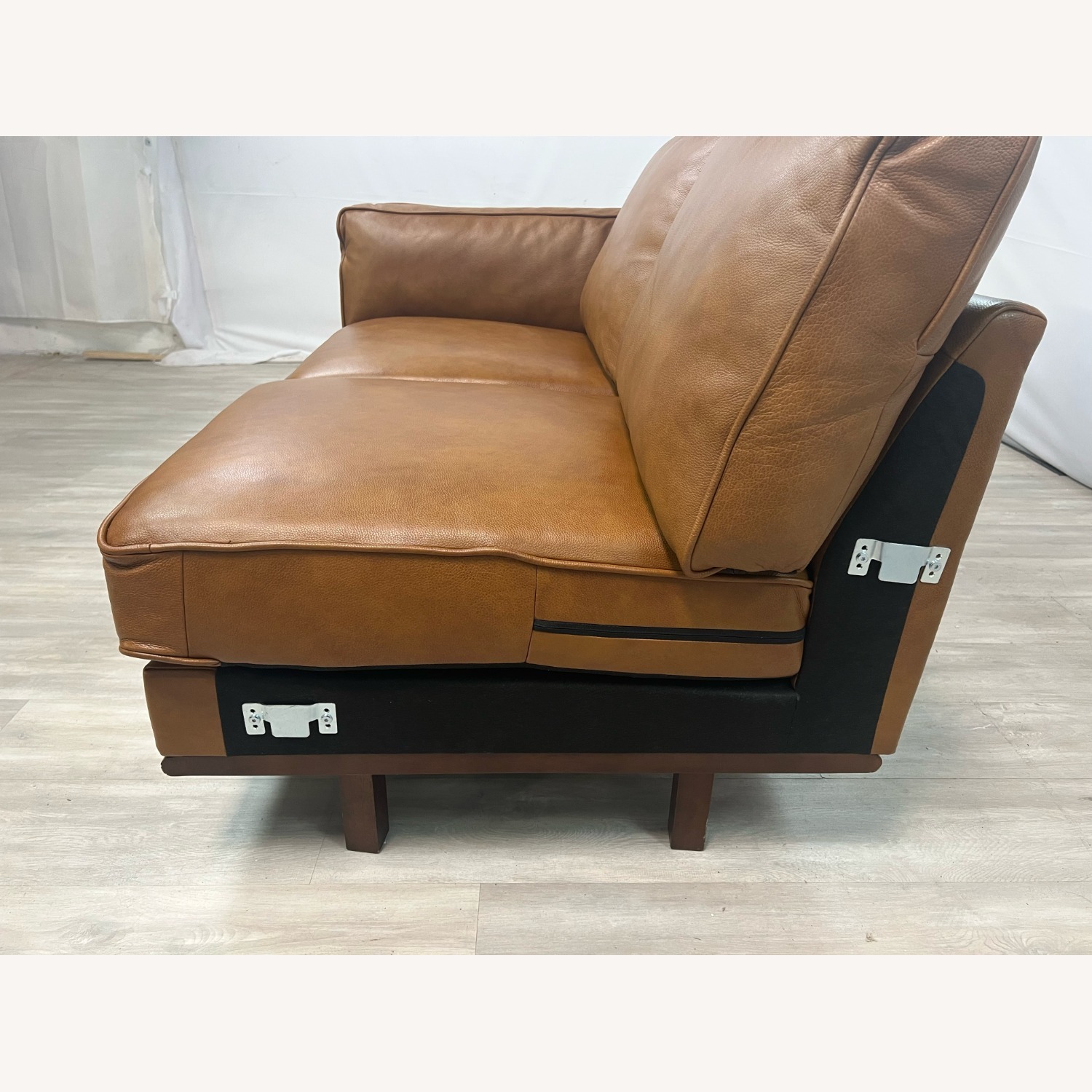 AshcroftFurnitureGenuine Leather Partial Sectional - image-6