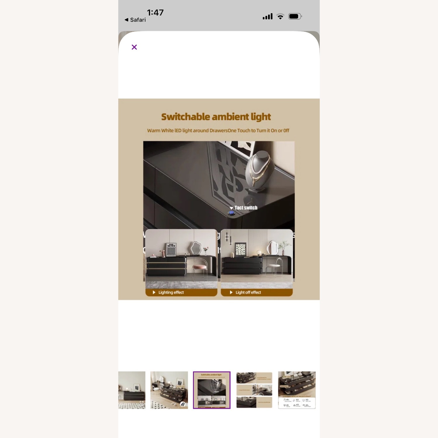 Hokku Designs Expandable Vanity/Dresser - image-3