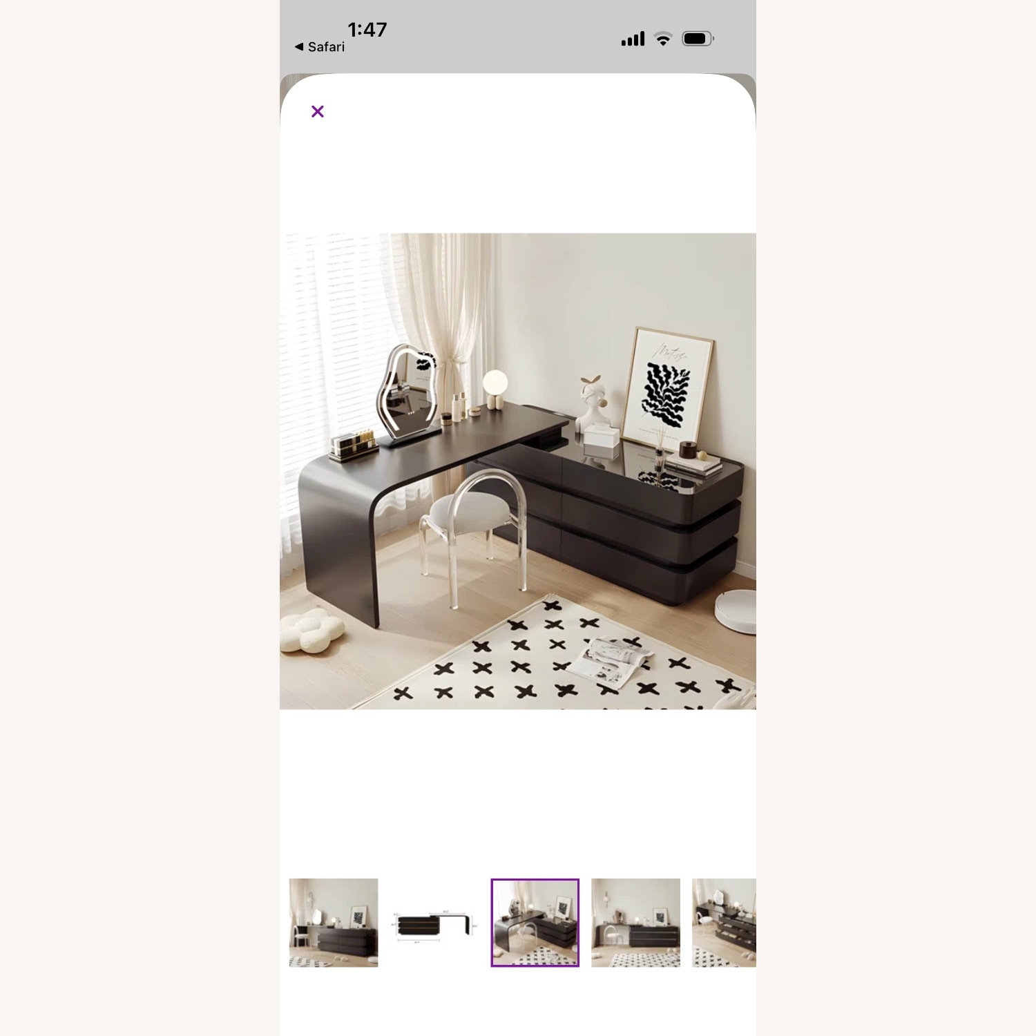 Hokku Designs Expandable Vanity/Dresser - image-4