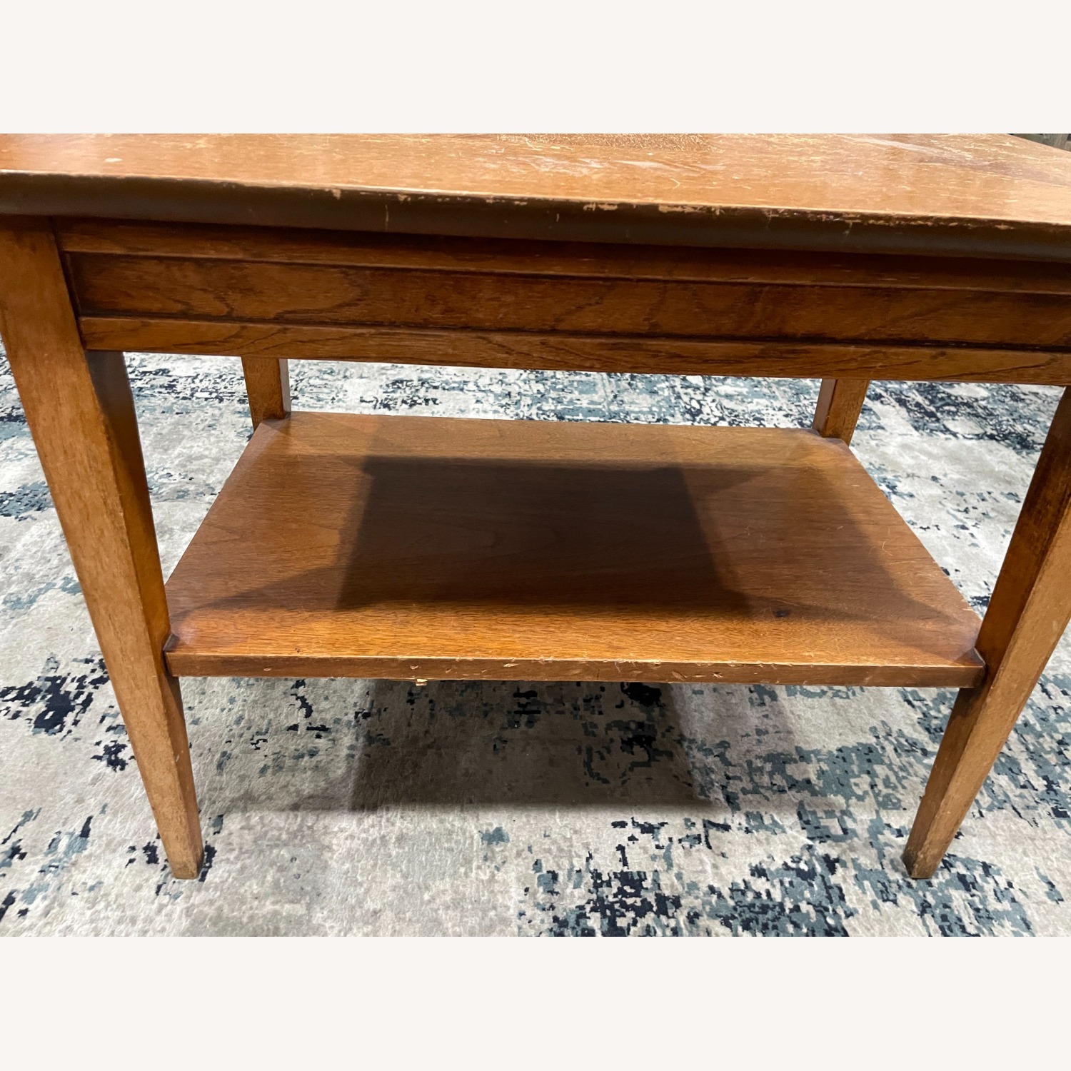 Lane Furniture Burl Light Brown Wood Side Table - image-2