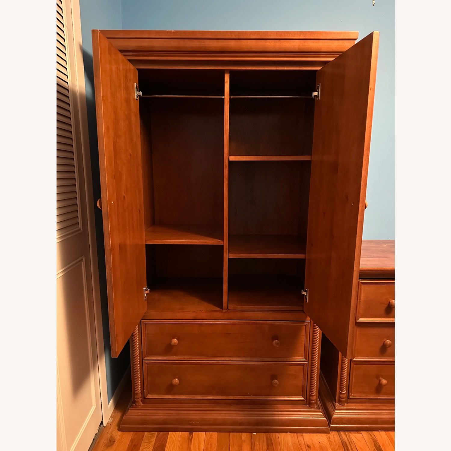 Bellini Natural Wood Armoire - image-5