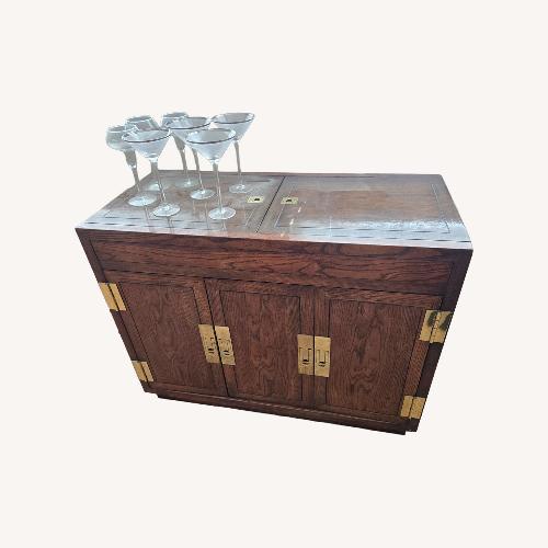 Used Henredon Scene One Wood Buffet/Bar Cart for sale on AptDeco