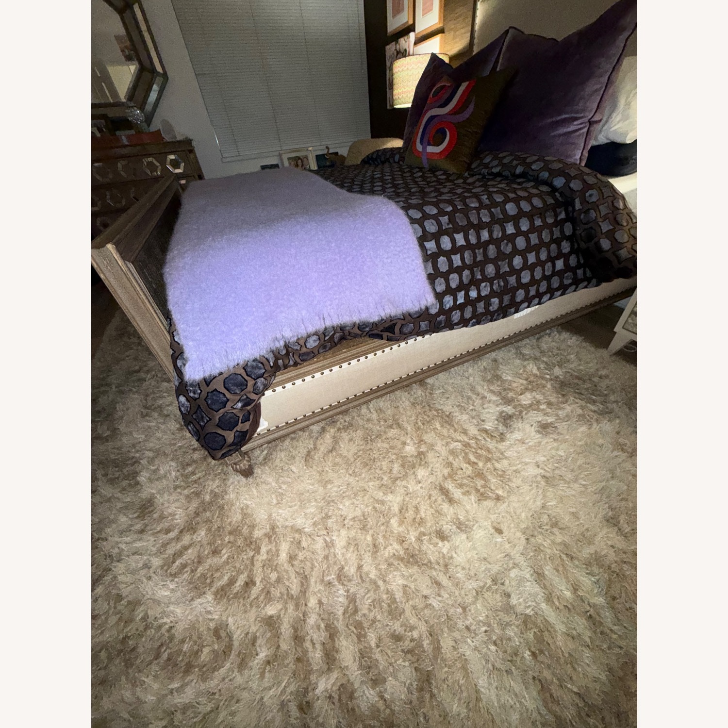 Restoration Hardware Maison Fabric Panel Bed With Footbed - image-4