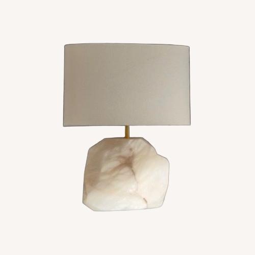 Used Flair Home Collection Alabaster Table Lamps (Pair) for sale on AptDeco
