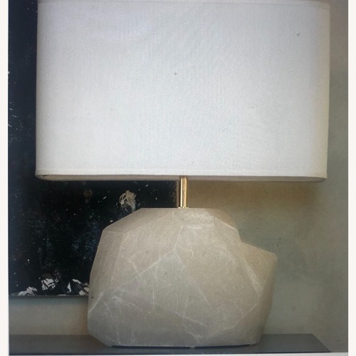 Used Flair Home Collection Alabaster Table Lamps (Pair) for sale on AptDeco