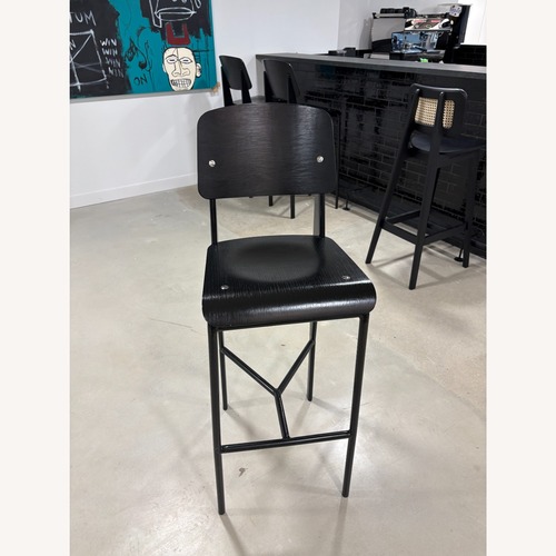 Used Industry West Prouve Barstool, Black Walnut  for sale on AptDeco