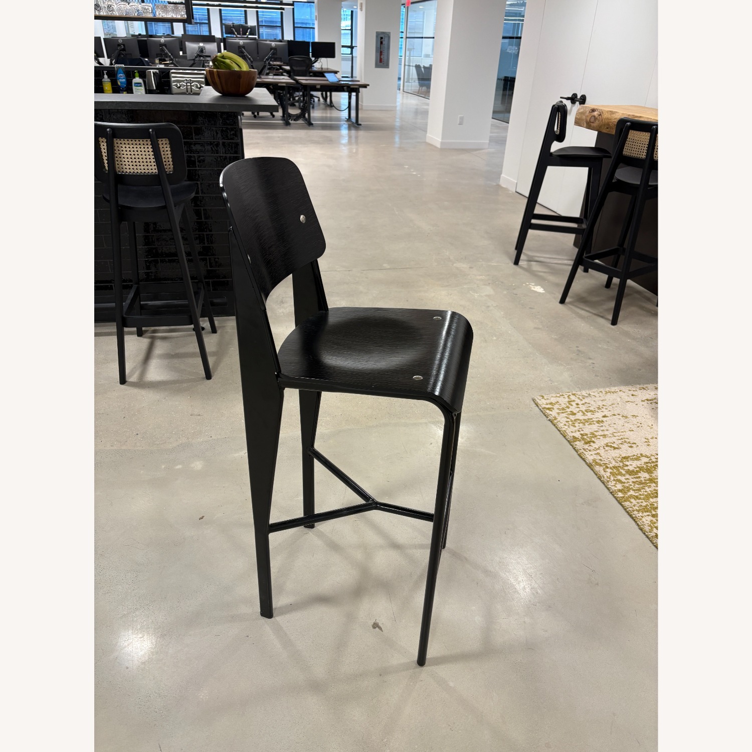 Industry West Prouve Barstool, Black Walnut - image-3