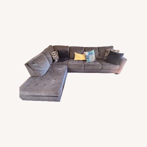 Used Ashley Owensbe Gray 2 Piece Sectional for sale on AptDeco