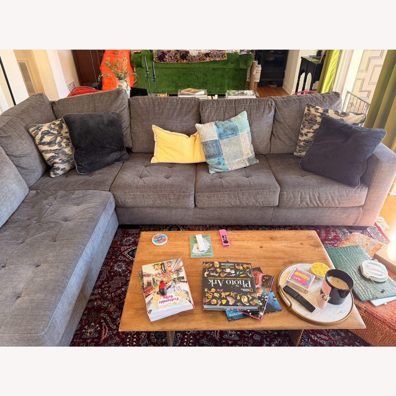 Ashley Owensbe Gray 2 Piece Sectional - image-3