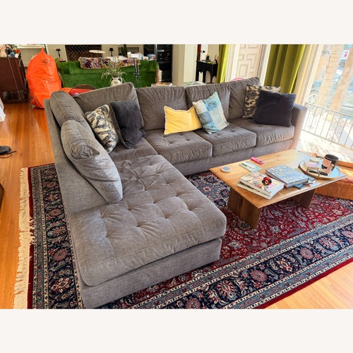 Used Ashley Owensbe Gray 2 Piece Sectional for sale on AptDeco