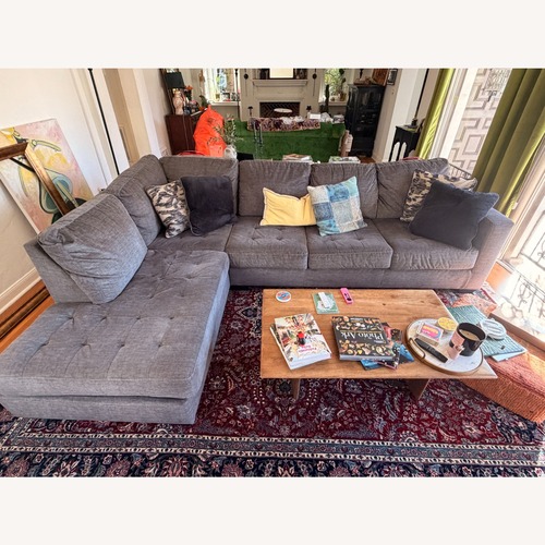 Used Ashley Owensbe Gray 2 Piece Sectional for sale on AptDeco