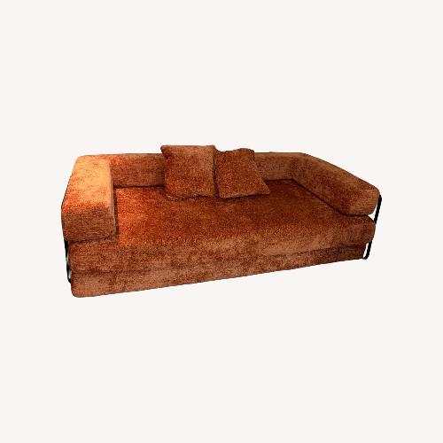 Used Orange Velvet Sleeper Sofa for sale on AptDeco
