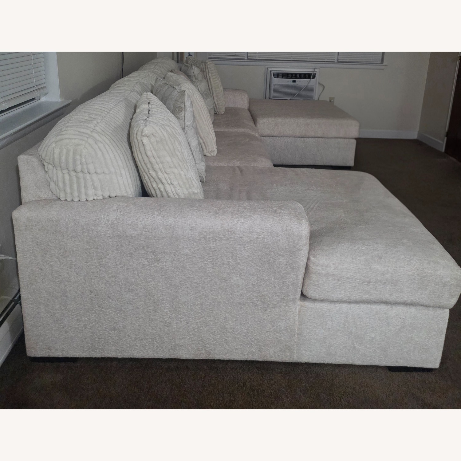 White 2 Piece Sectional - image-4