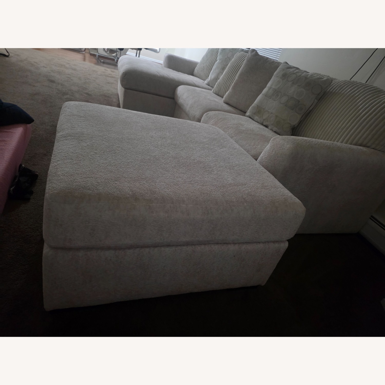 White 2 Piece Sectional - image-5