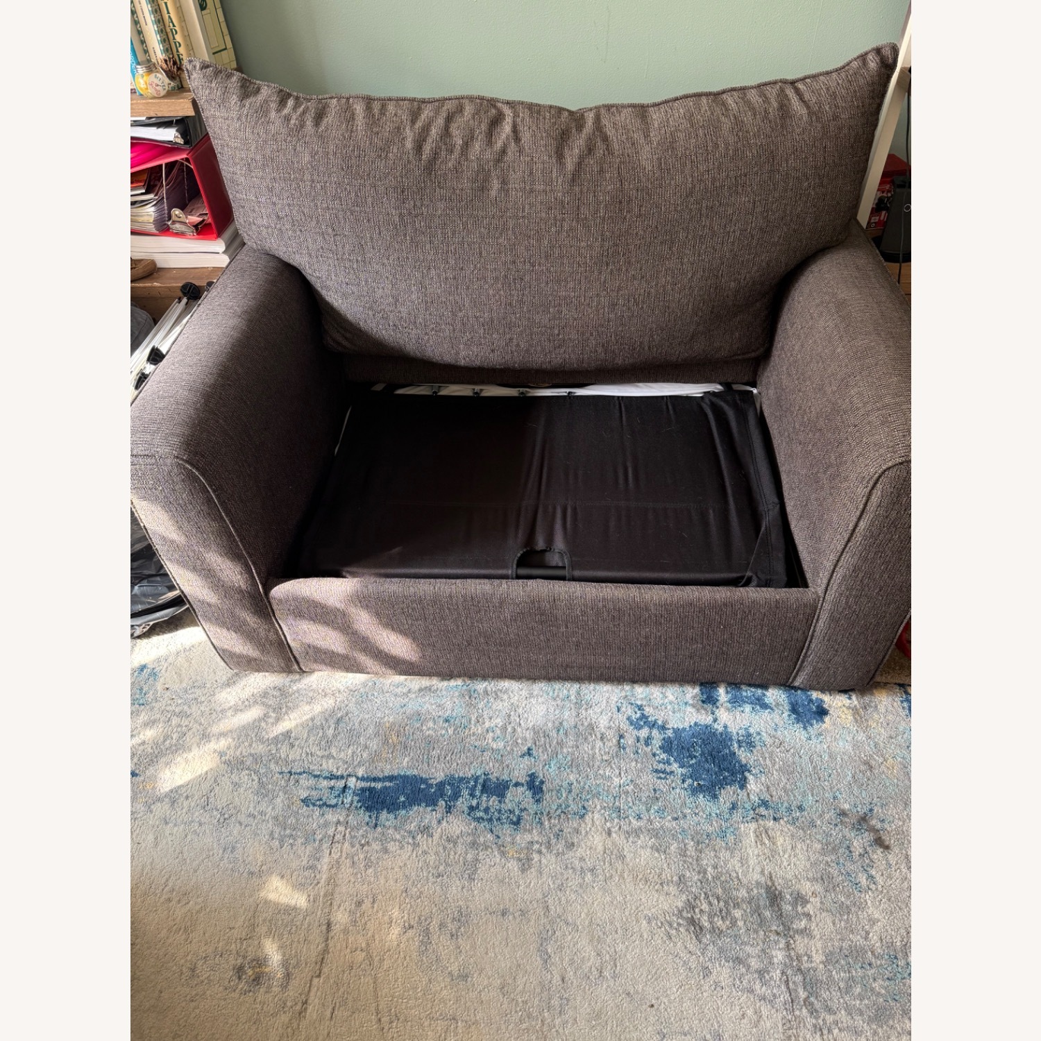 Raymour & Flanigan Trayce Light Gray Fabric Sleeper Sofa - image-3