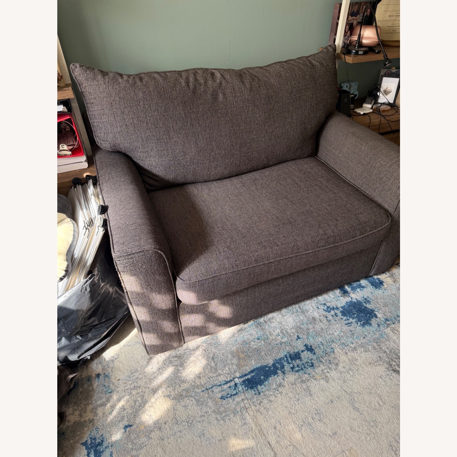 Raymour & Flanigan Trayce Light Gray Fabric Sleeper Sofa - image-5