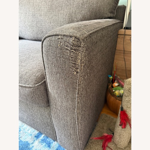 Used Raymour & Flanigan Trayce Light Gray Fabric Sleeper Sofa for sale on AptDeco