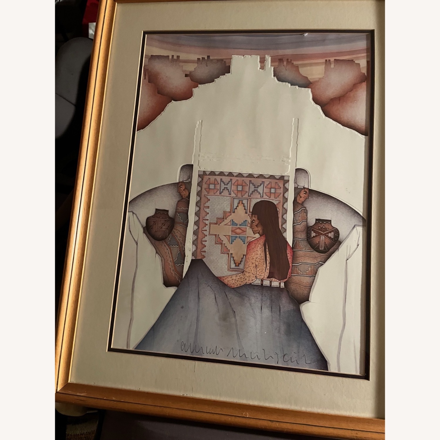 Vintage/Antique White Wall Art - image-1