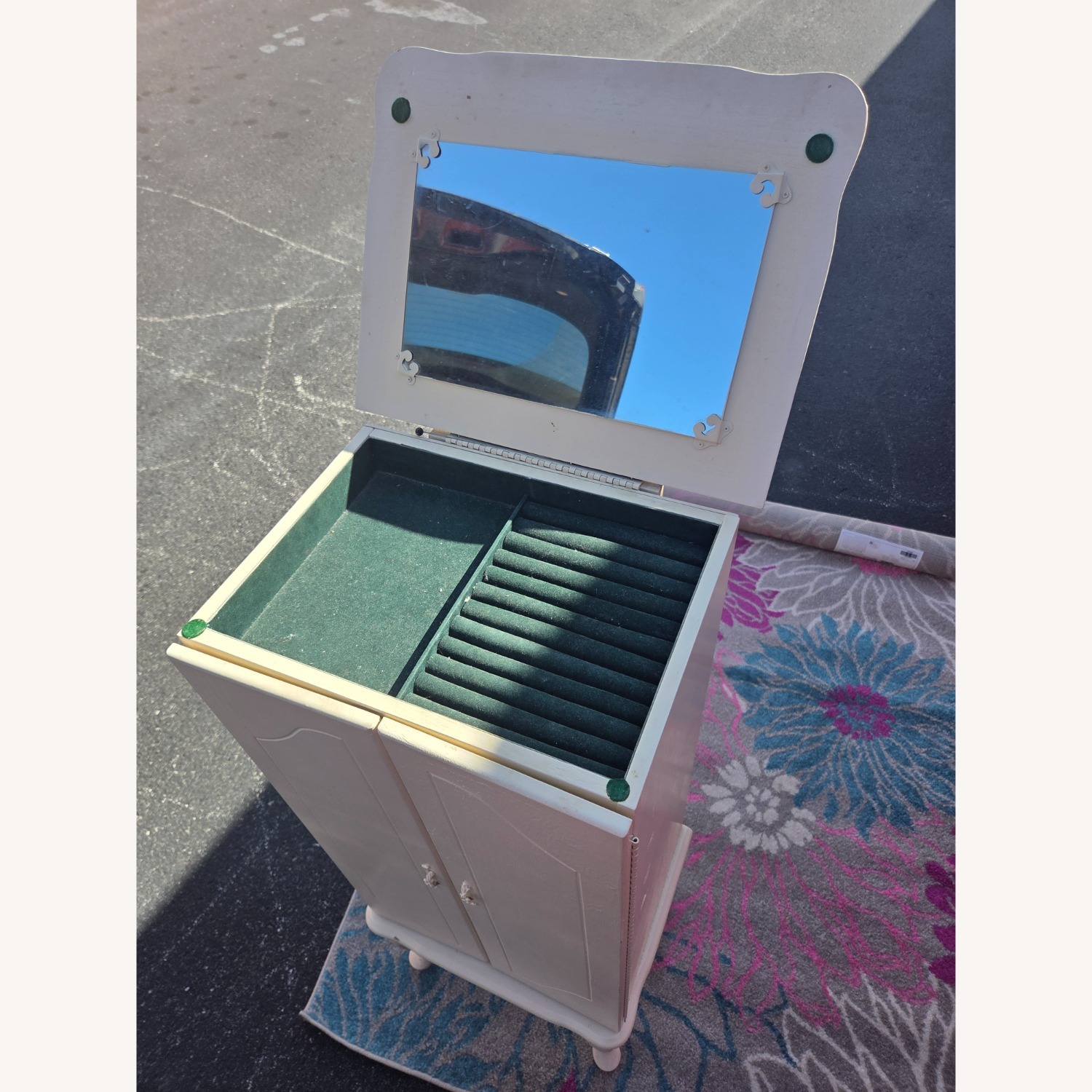 White Wood Armoire - image-2