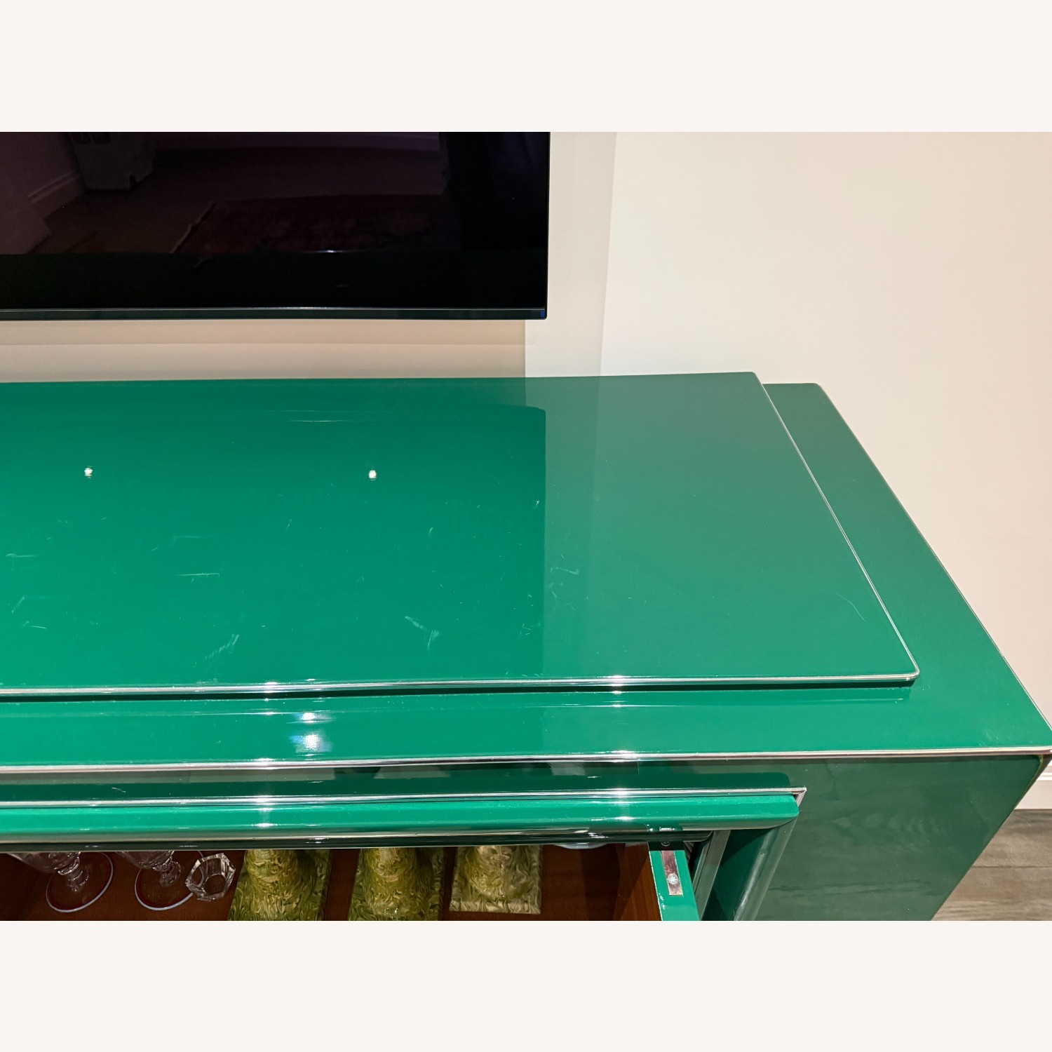 Green Wood Sideboard / Credenza - image-5
