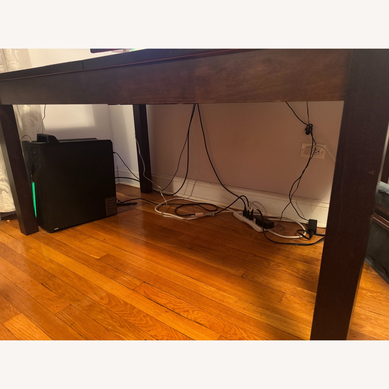 Espresso Colored Dining Table for Six - image-2