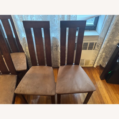 Used Espresso Colored Dining Table for Six for sale on AptDeco