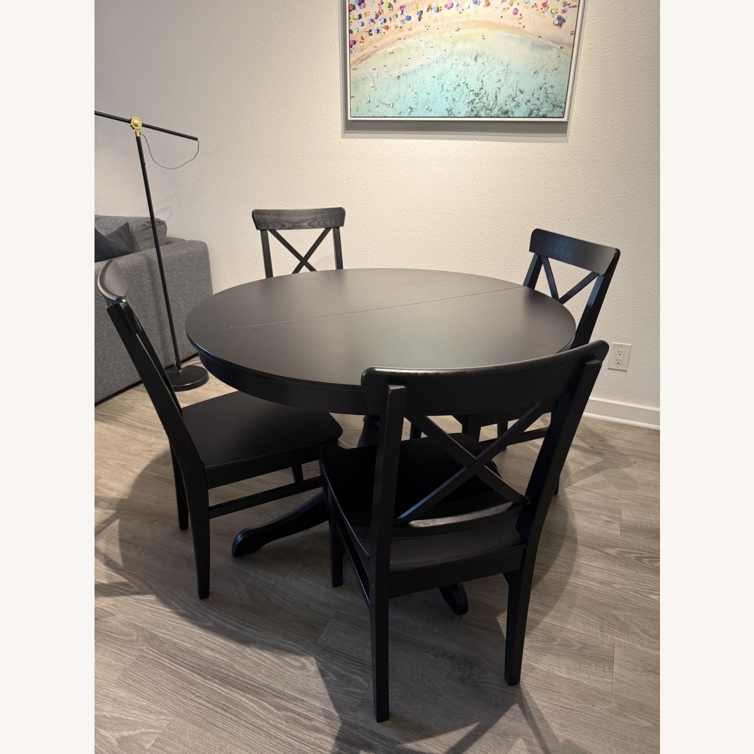 IKEA Rosentorp Black Wood Dining Set - image-4