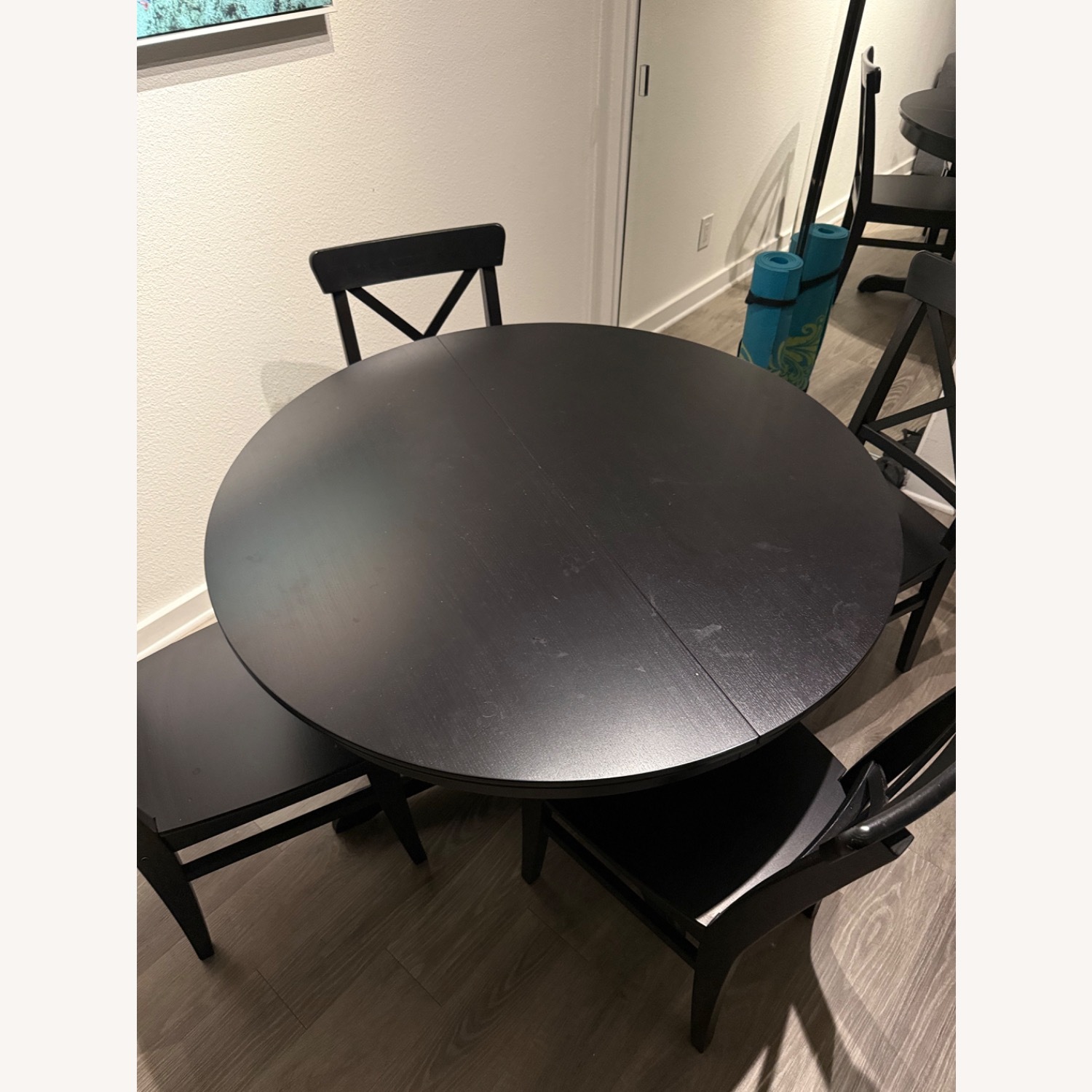 IKEA Rosentorp Black Wood Dining Set - image-2