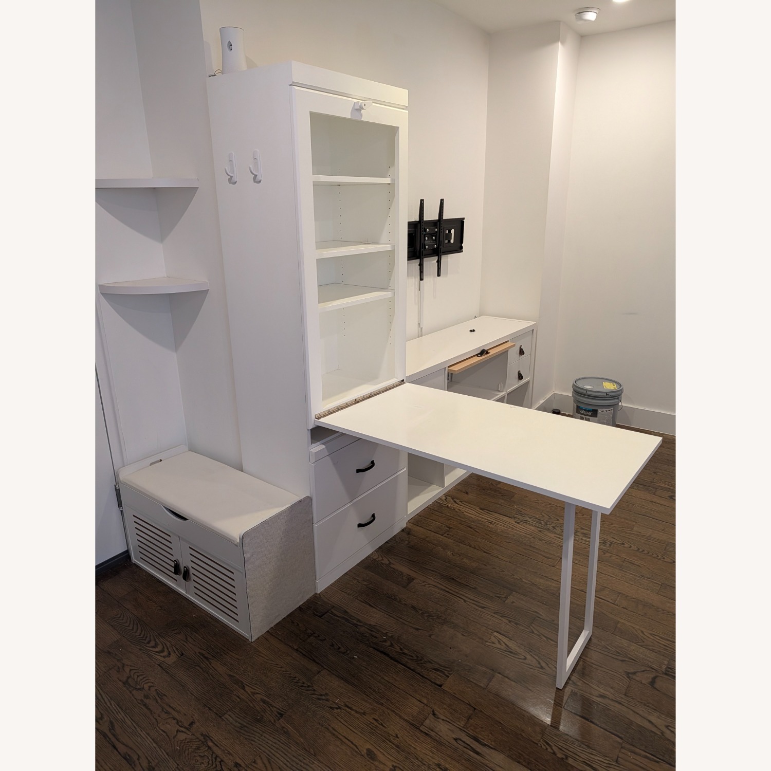 Bookcase with Drop-Down Table - image-2