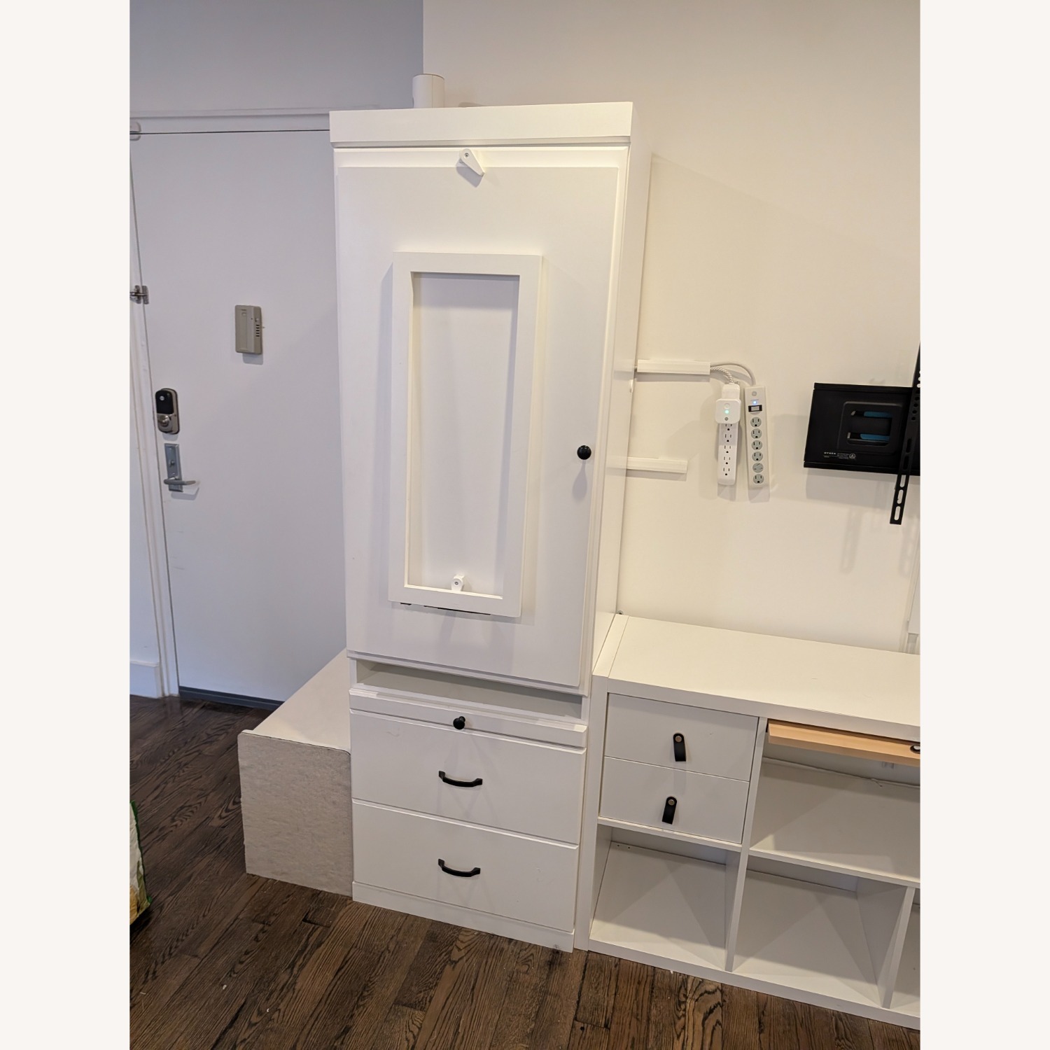 Bookcase with Drop-Down Table - image-1