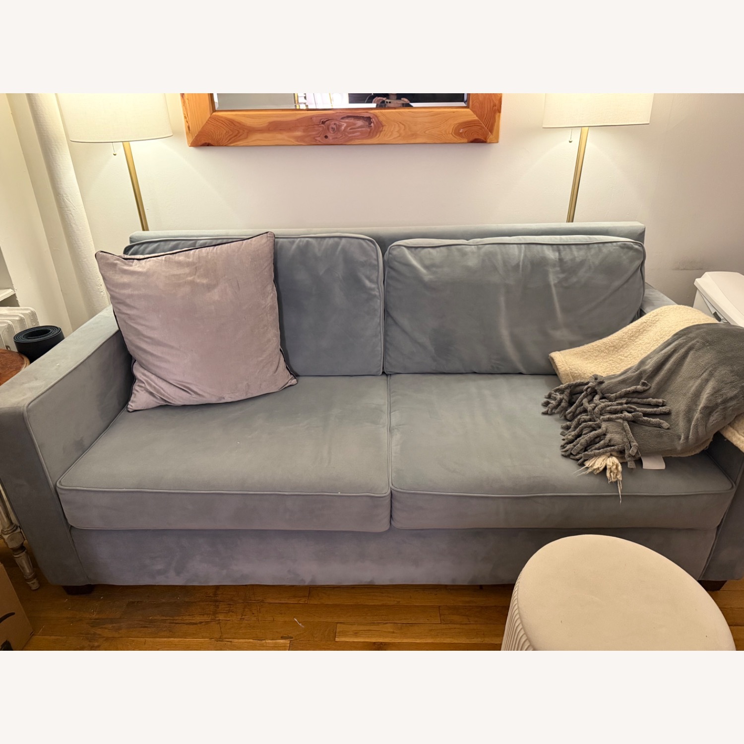 West Elm Henry Blue 2 Seater Sofa - image-1