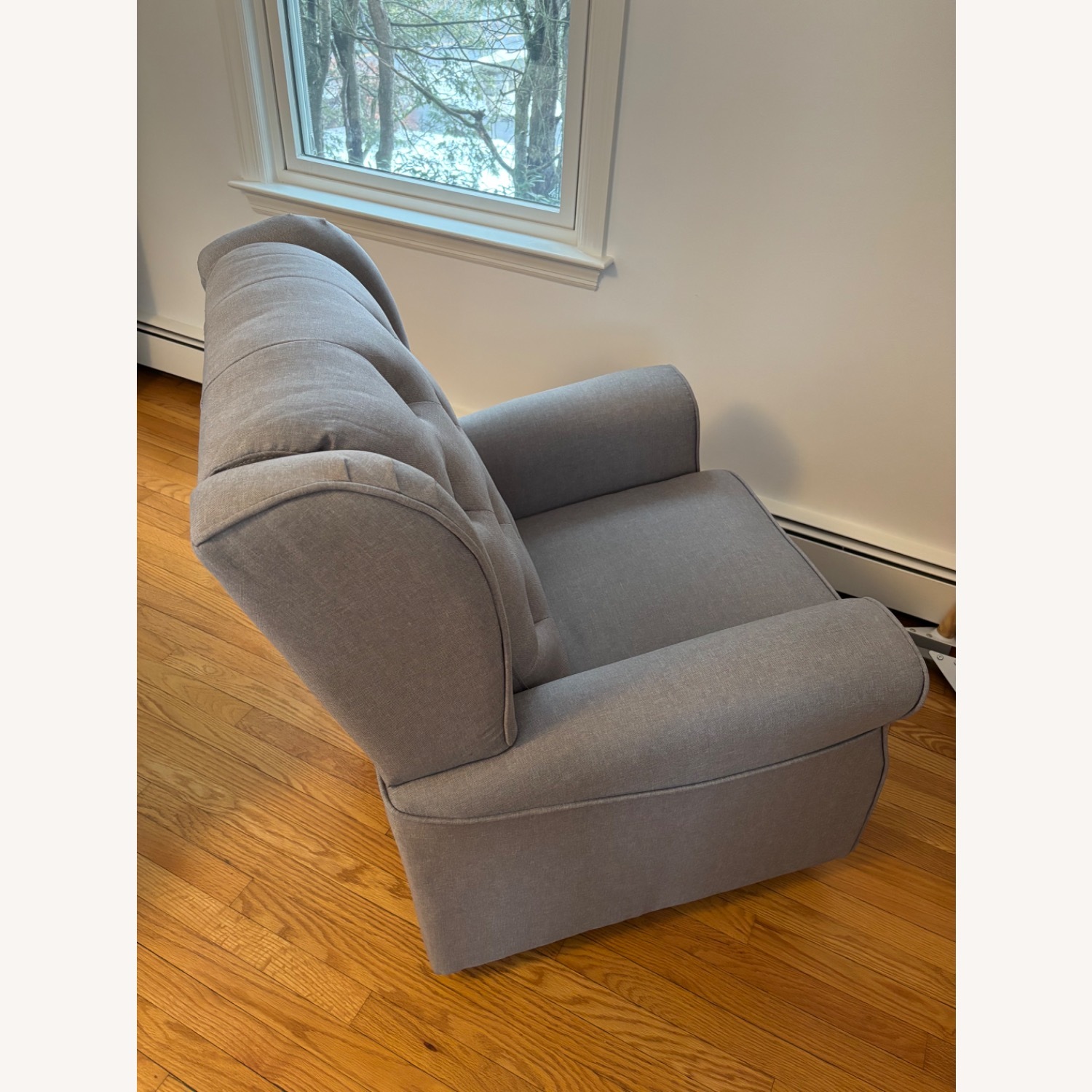 Target Light Gray Fabric Nursing Chair - image-2