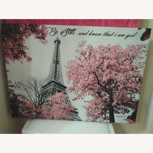 Used Paris Wall Art Bible Verse  for sale on AptDeco