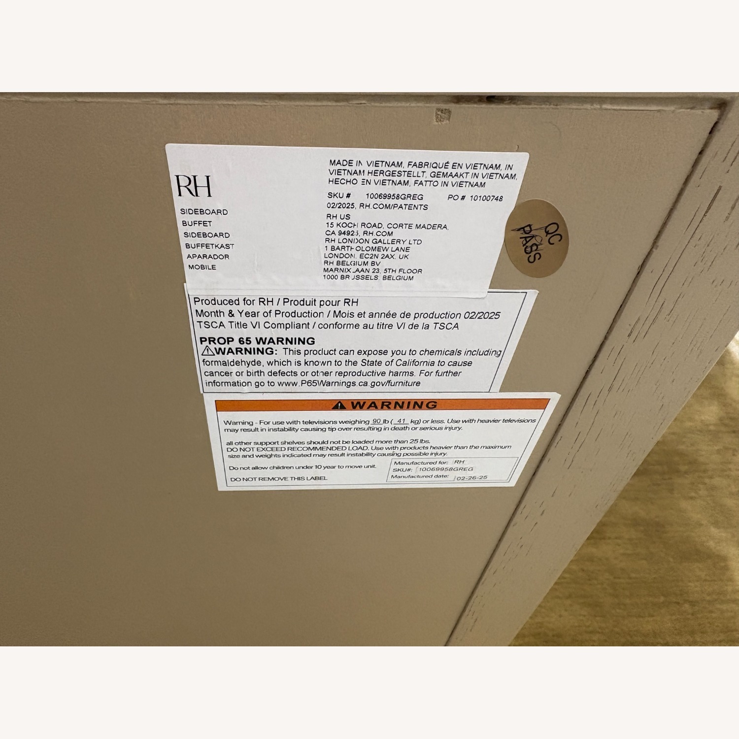 Restoration Hardware French Contemporary Double-Door Sideboard - image-14