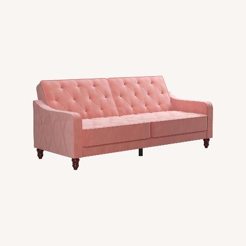 Used 9 by Novogratz Pink Futon for sale on AptDeco