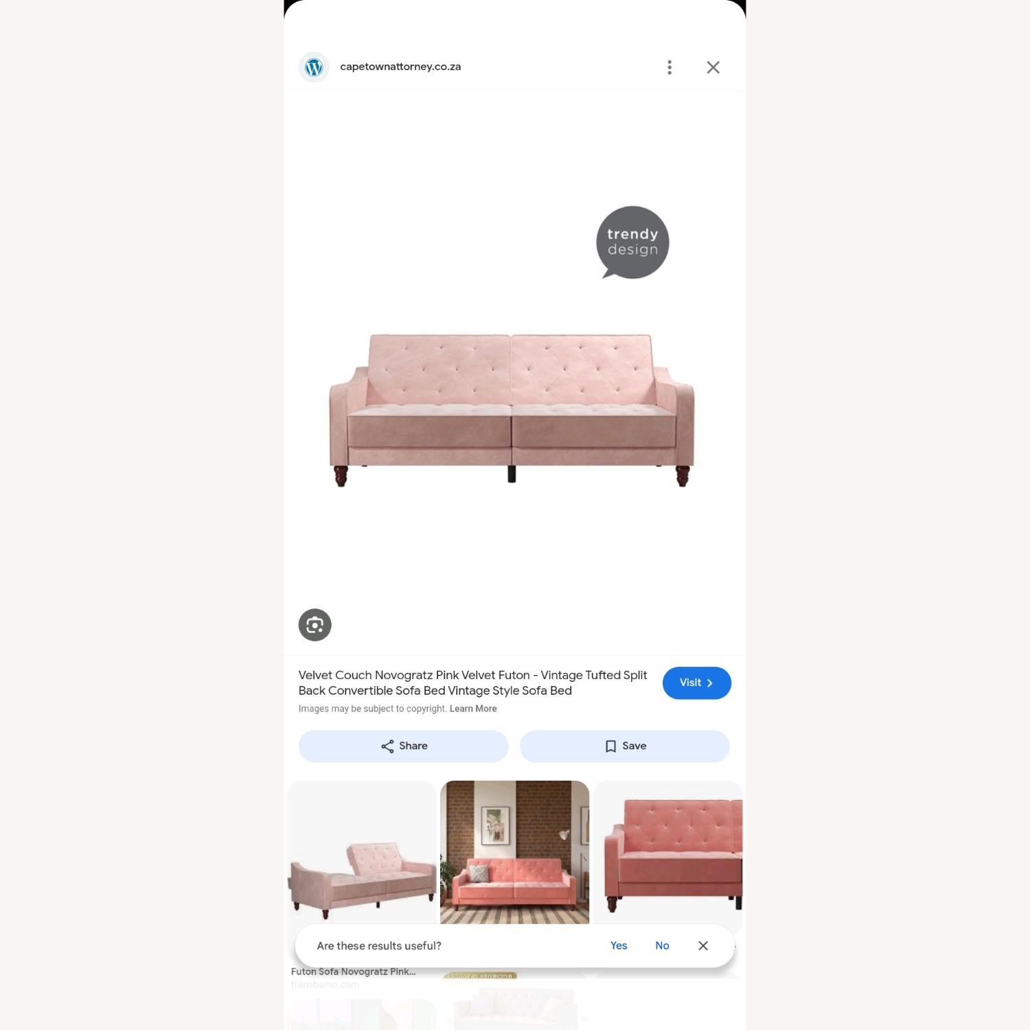 9 by Novogratz Pink Futon - image-3