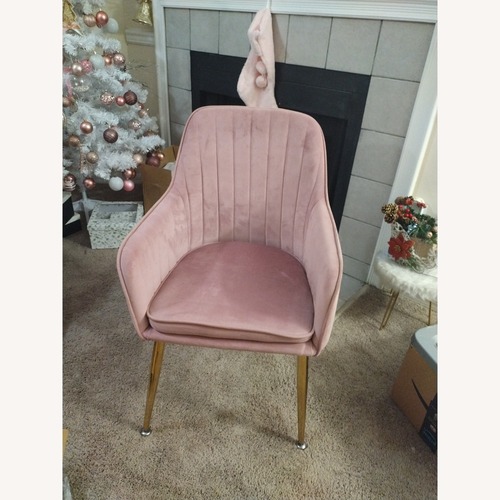 Used Amazon Pink Accent Chairs Velvet for sale on AptDeco