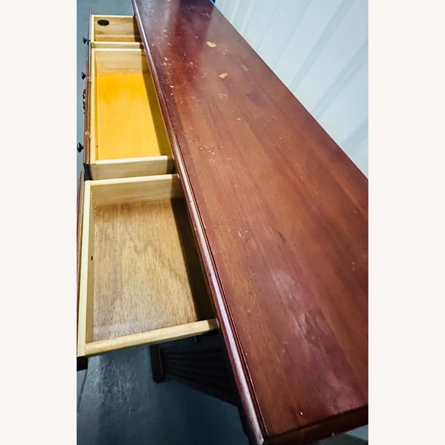 Dark Brown Wood Dresser - image-2