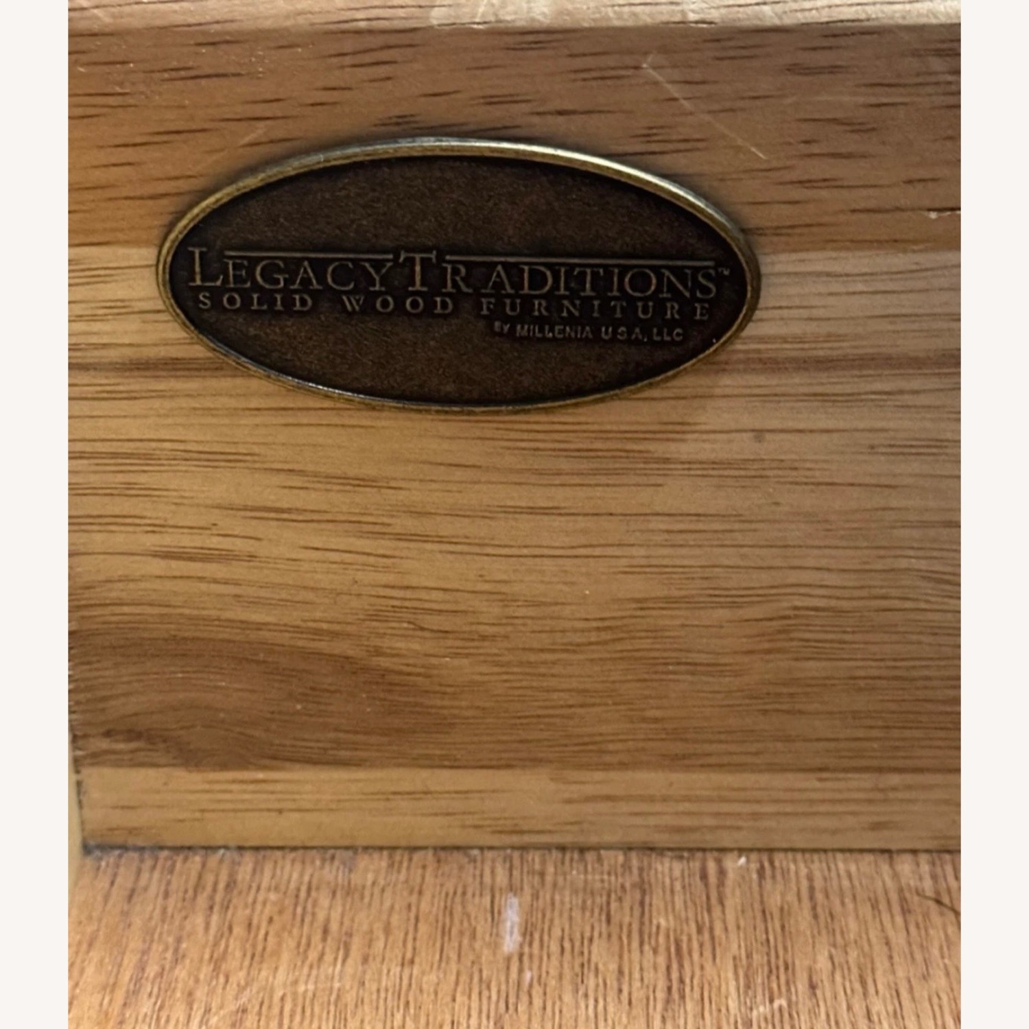 Dark Brown Wood Dresser - image-5