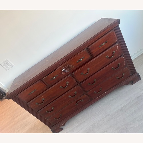 Used Dark Brown Wood Dresser for sale on AptDeco